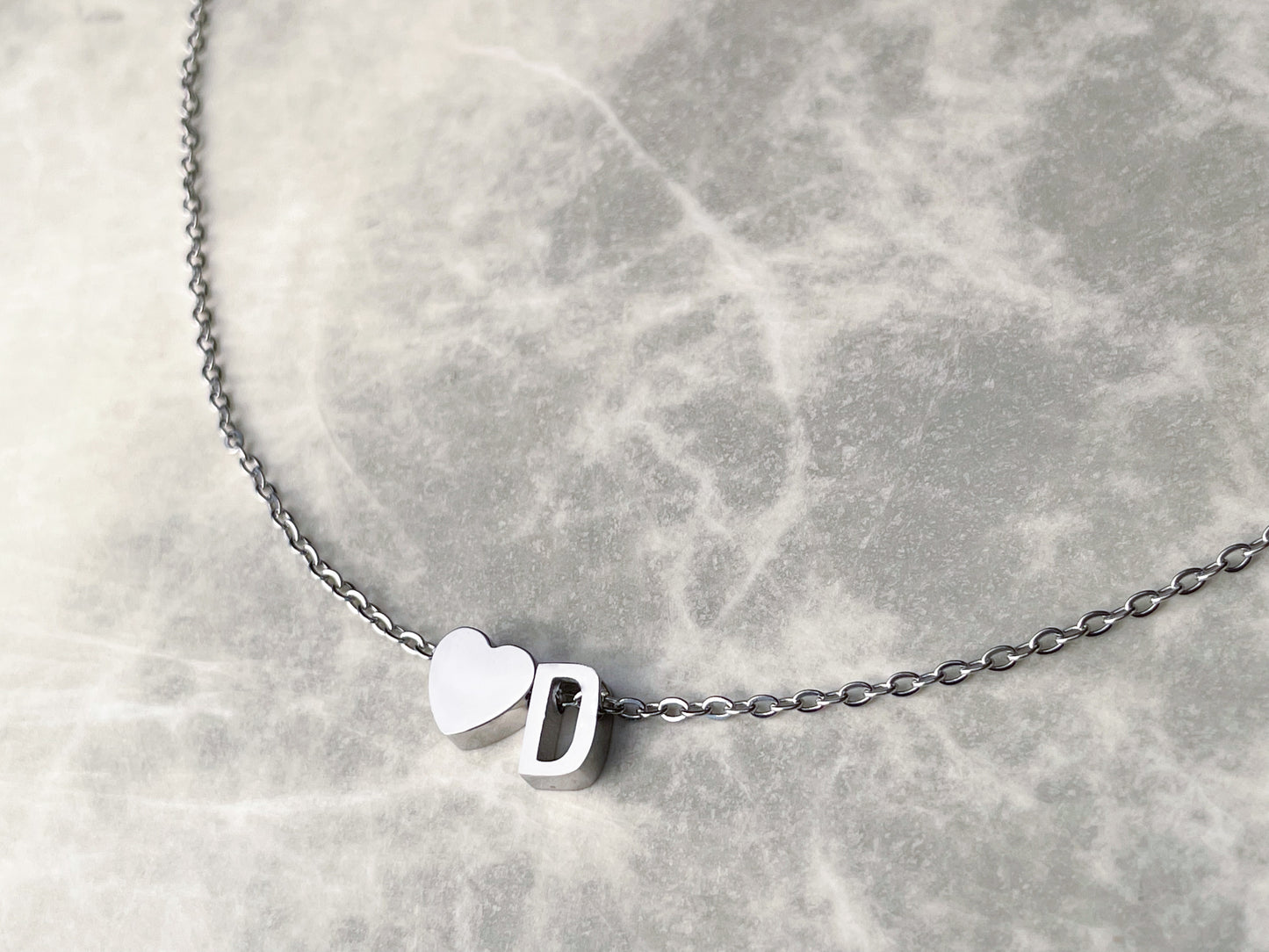 Initial Heart Necklace