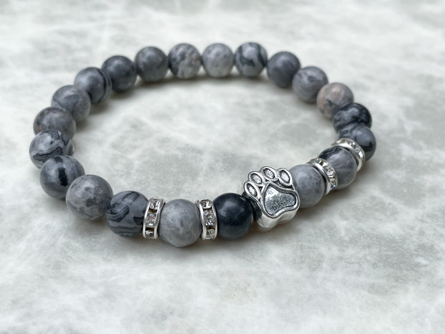 Paw Print Stretch Bracelet