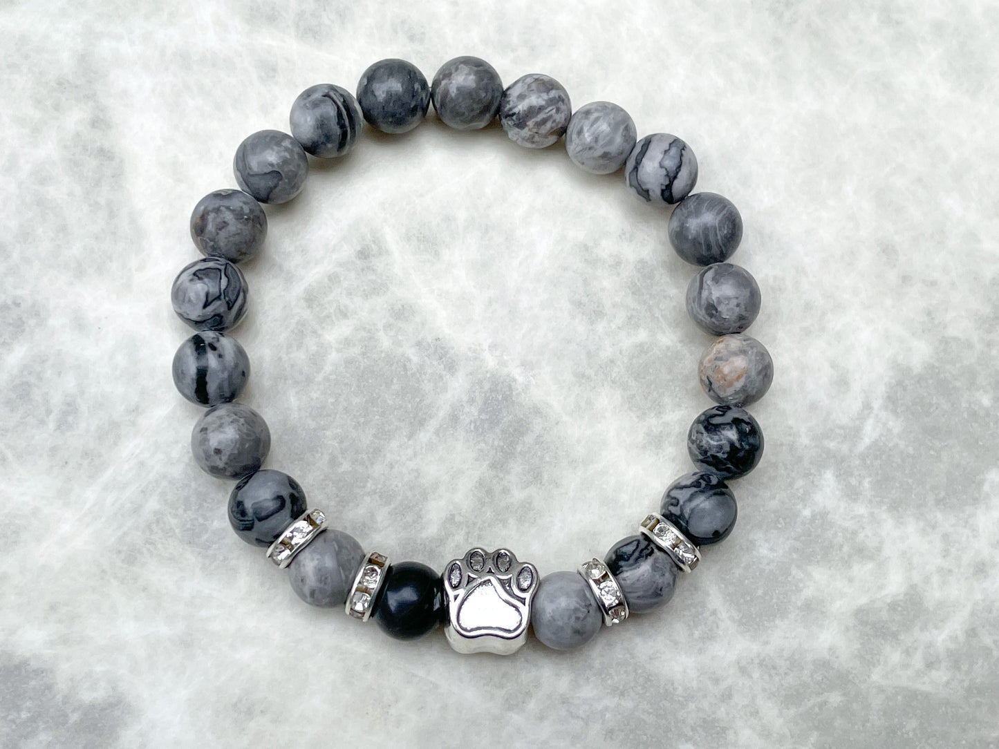 Paw Print Stretch Bracelet