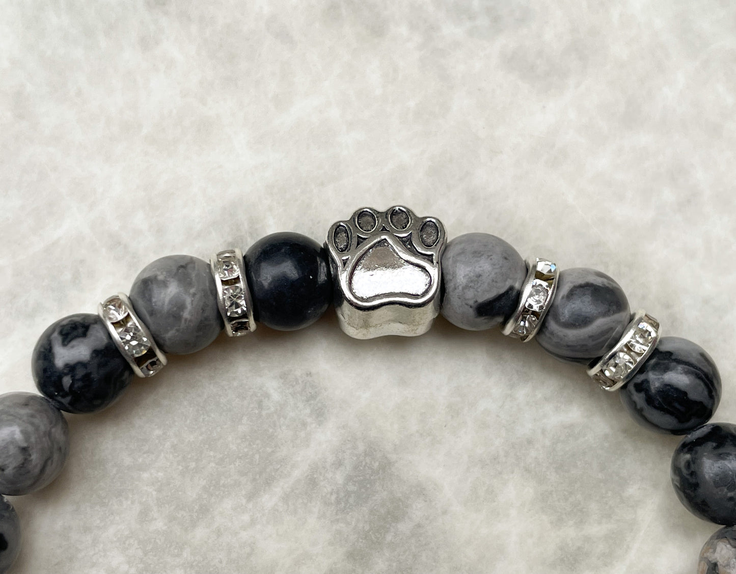Paw Print Stretch Bracelet