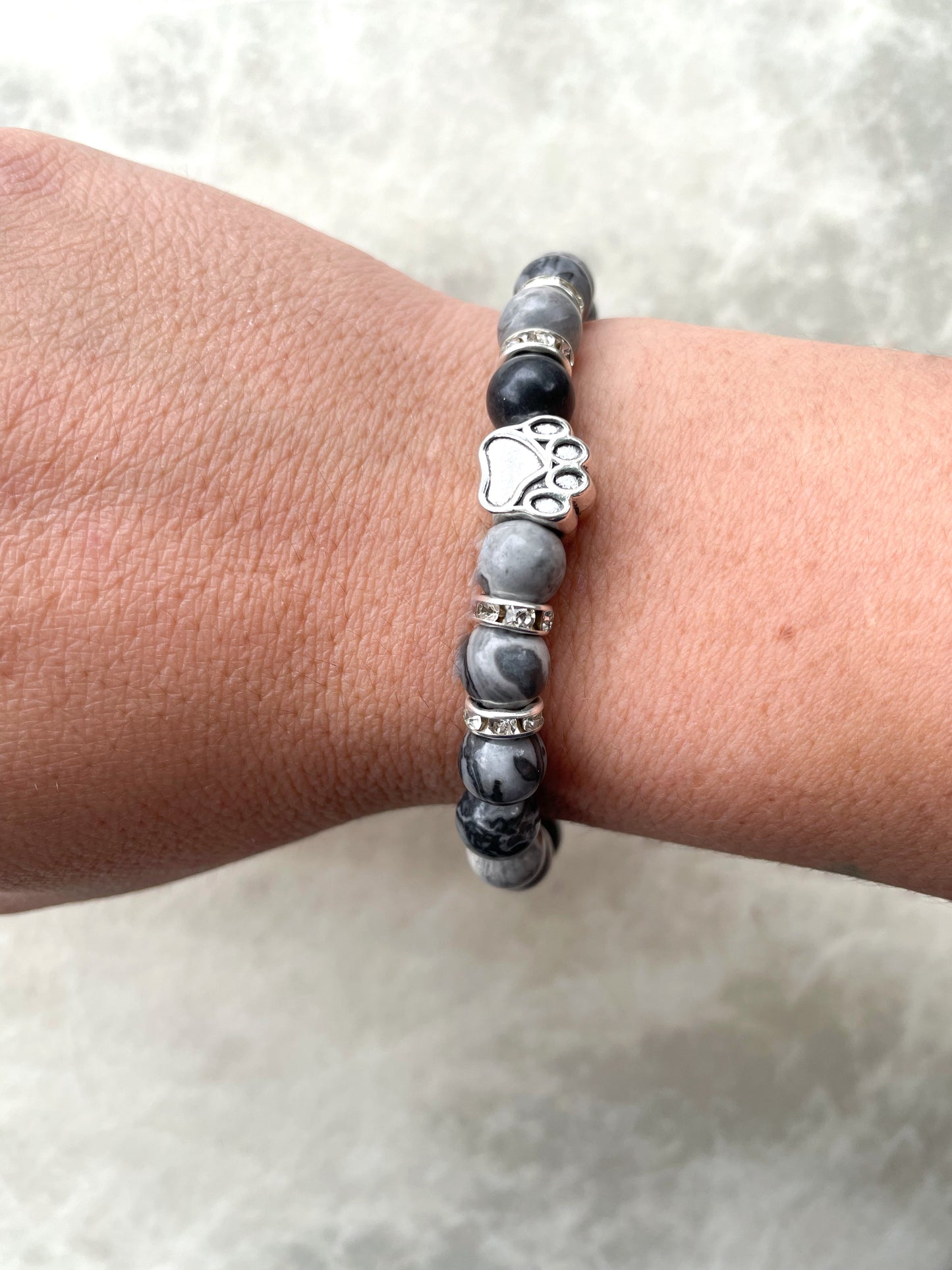 Paw Print Stretch Bracelet