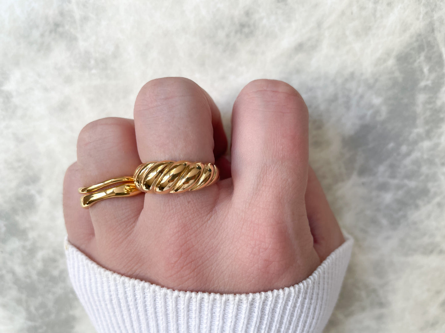 Chunky Croissant Ring