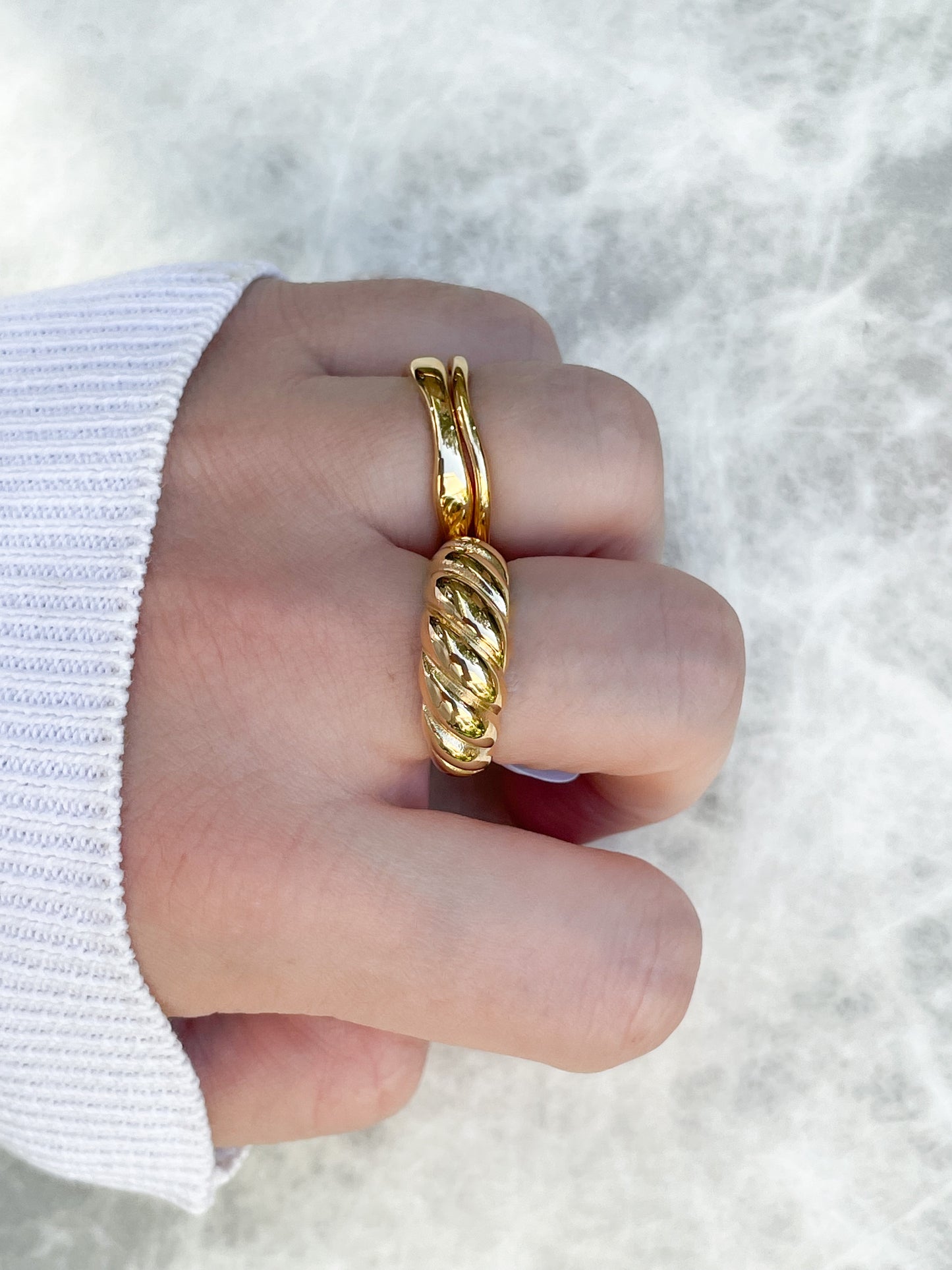 Chunky Croissant Ring