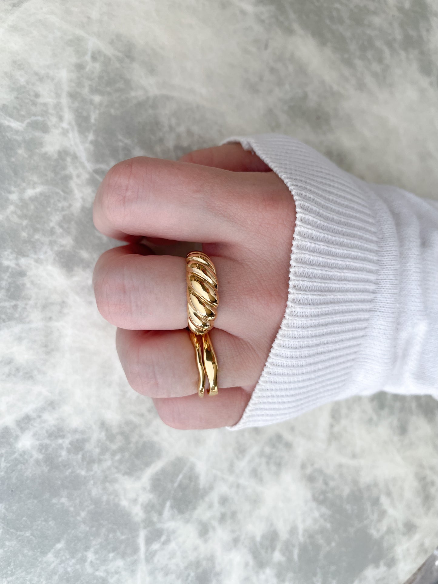 Chunky Croissant Ring