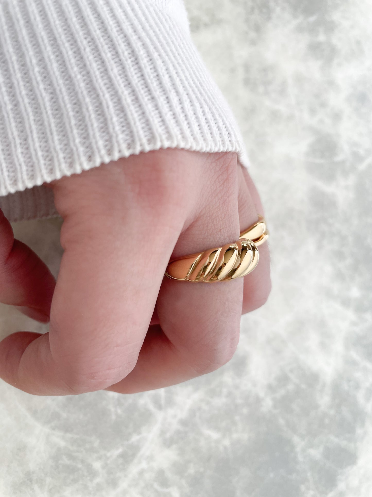 Chunky Croissant Ring