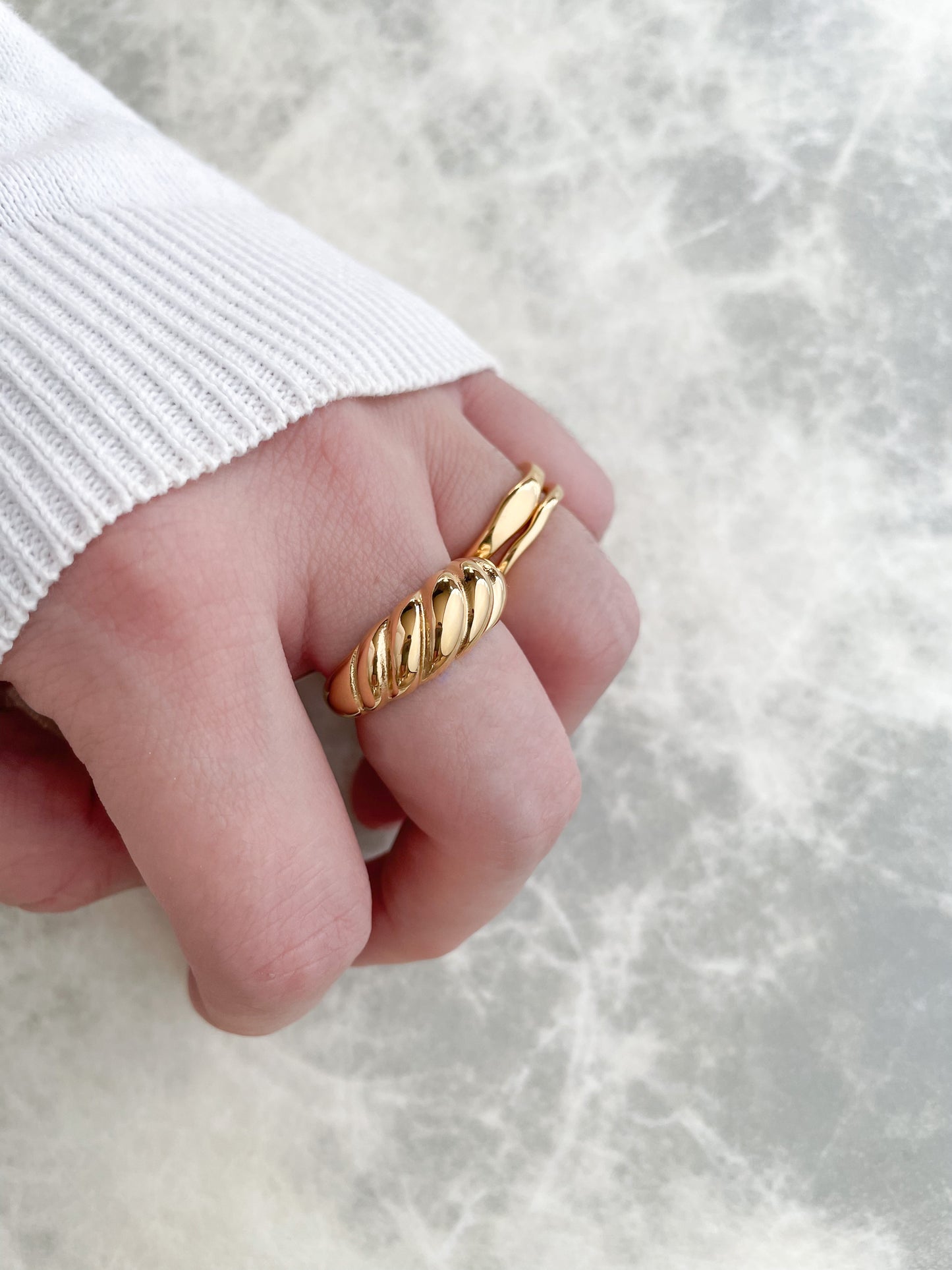 Chunky Croissant Ring
