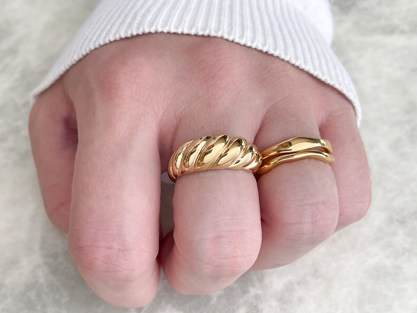 Chunky Croissant Ring