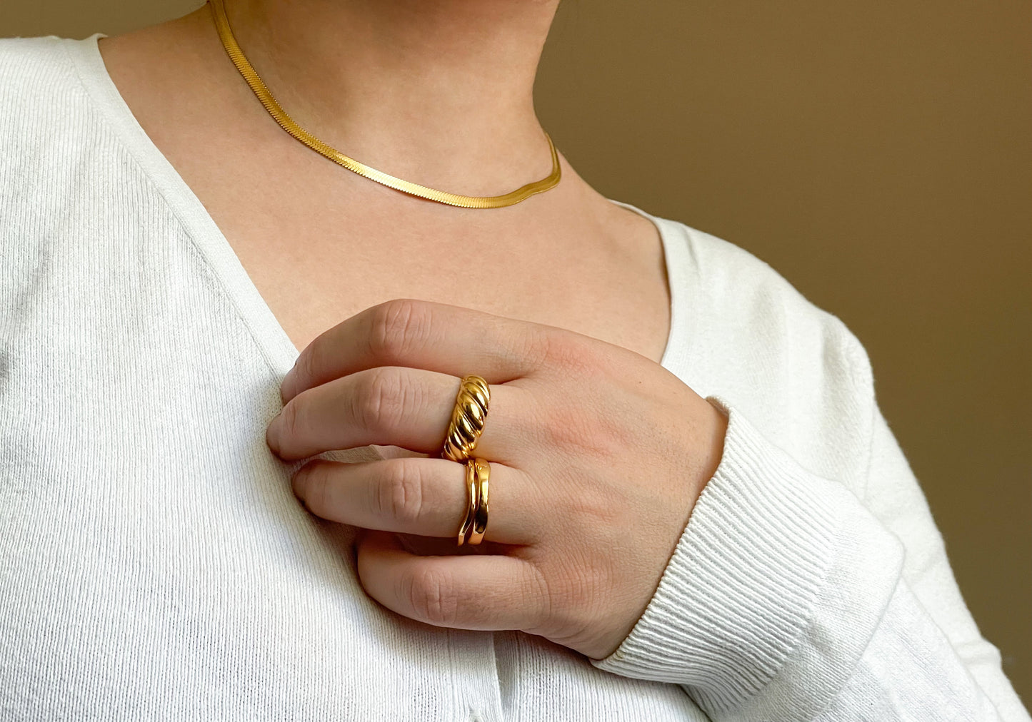 Chunky Croissant Ring