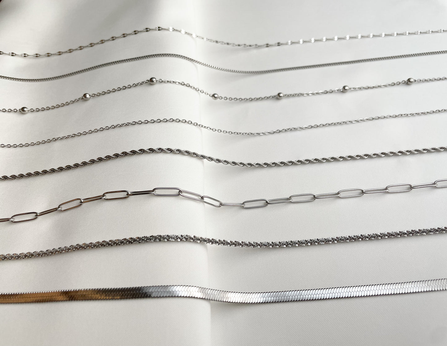Dainty Silver Chain Necklace