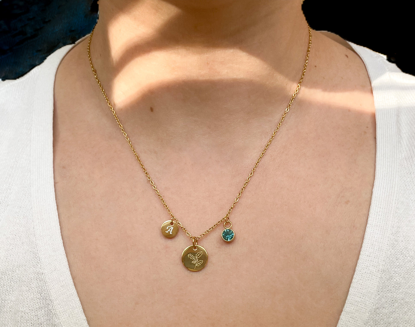 Custom Birth Flower Necklace