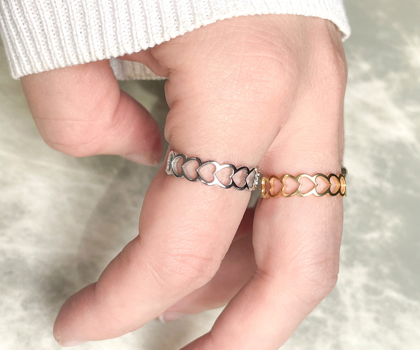 Heart Link Ring
