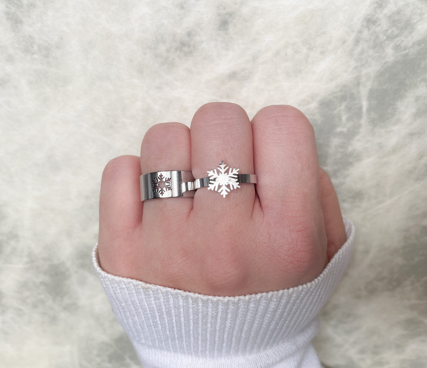 Snowflake Ring Set