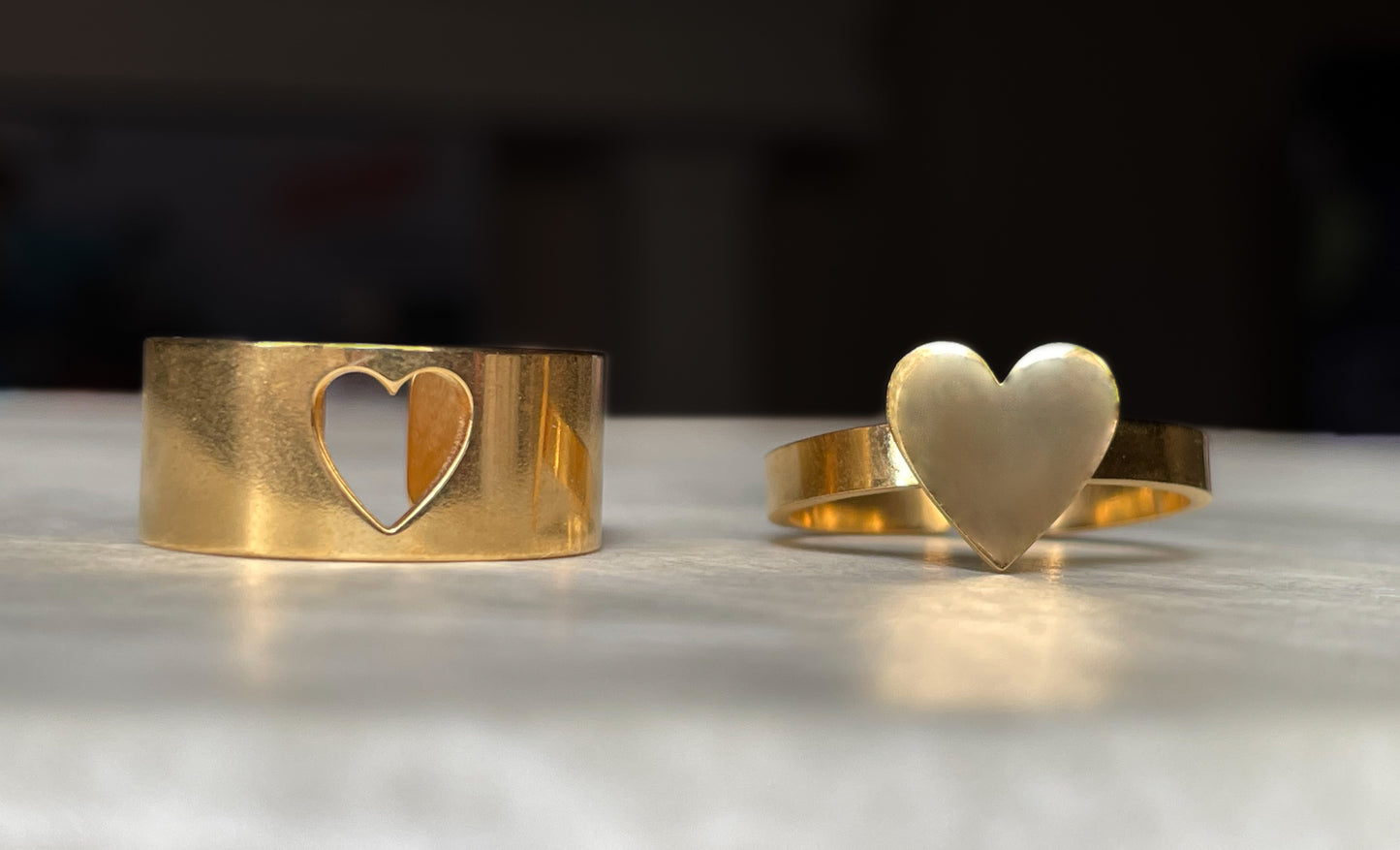 Heart Ring Set
