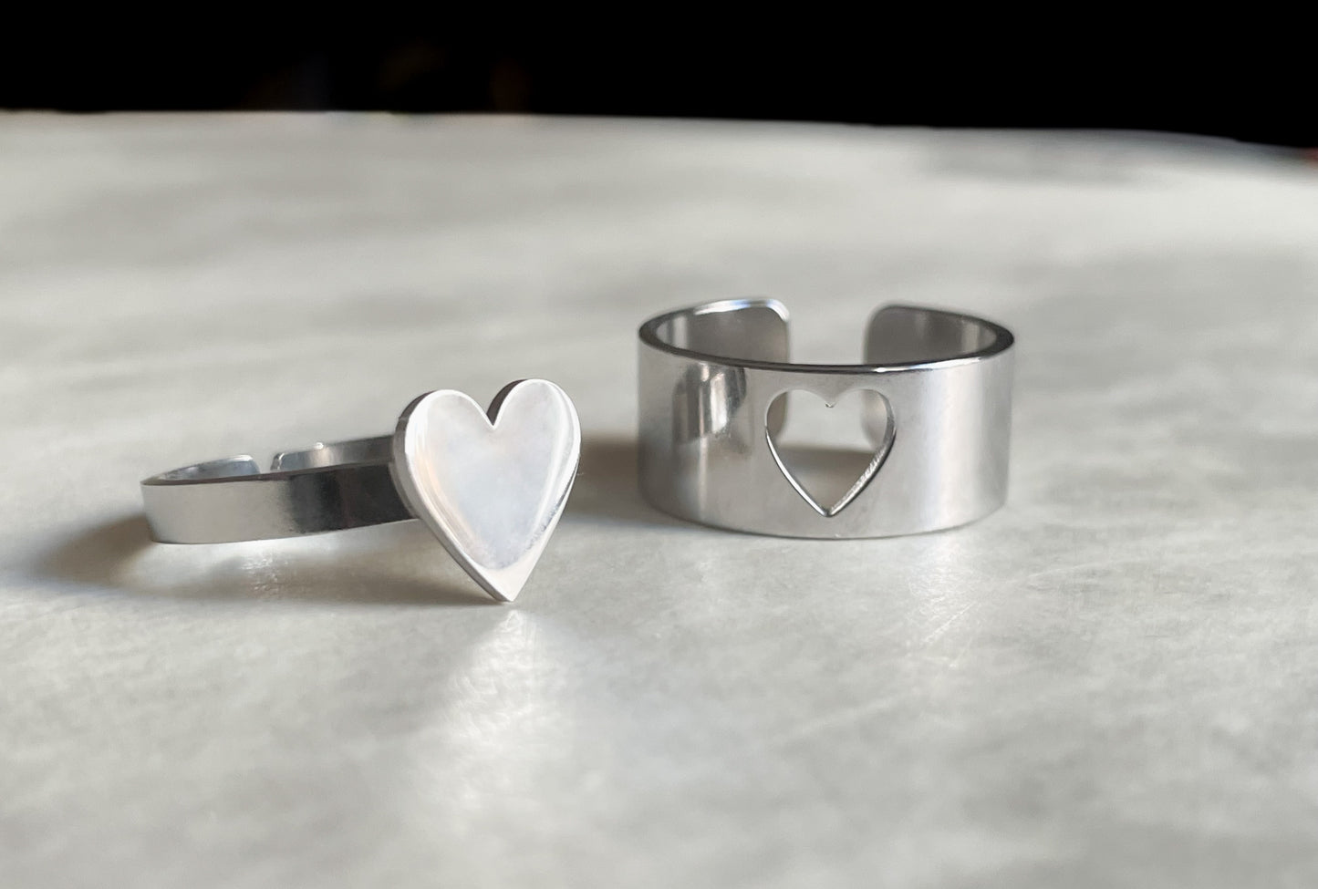 Heart Ring Set