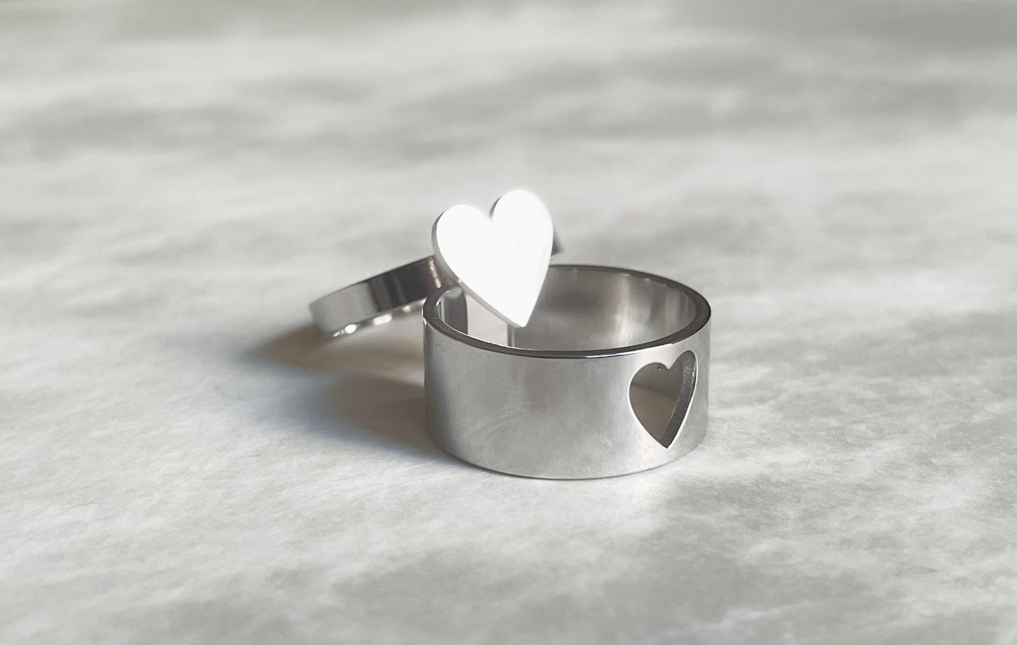 Heart Ring Set
