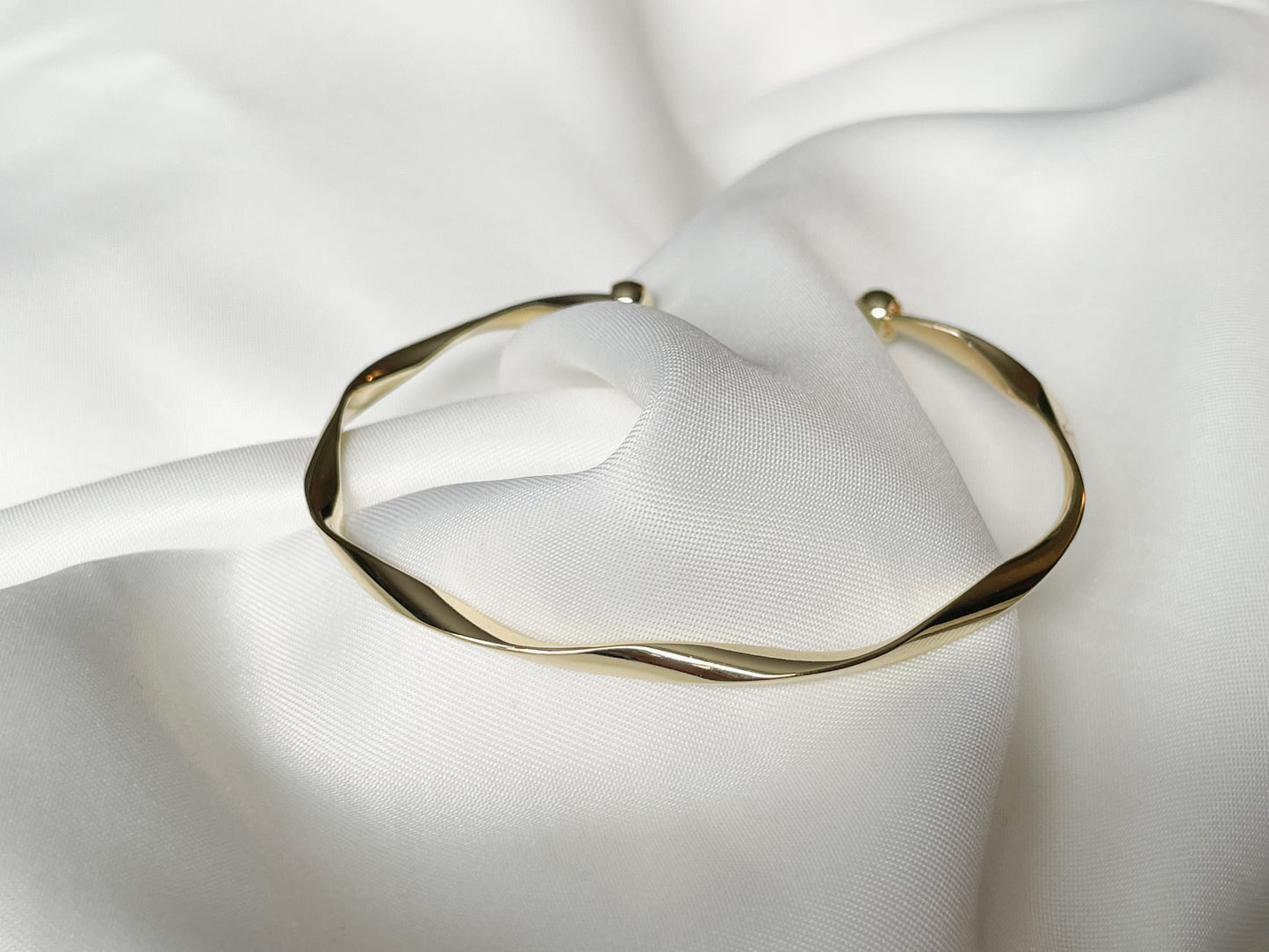 Twisted Gold Cuff