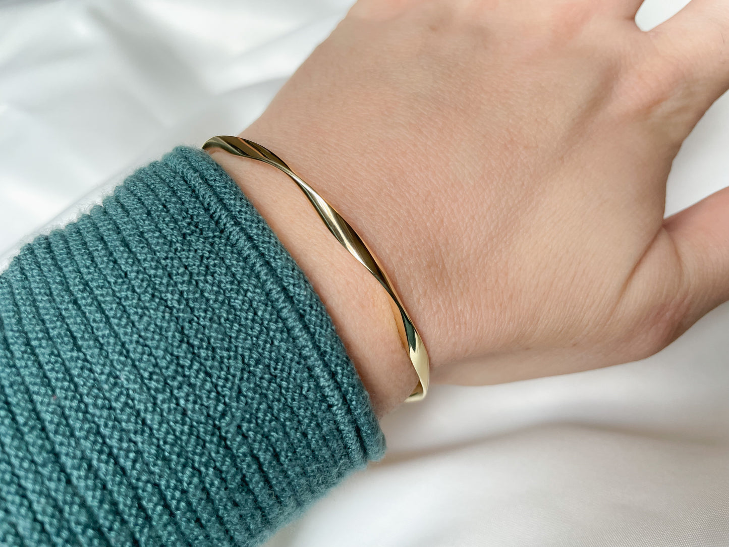 Twisted Gold Cuff