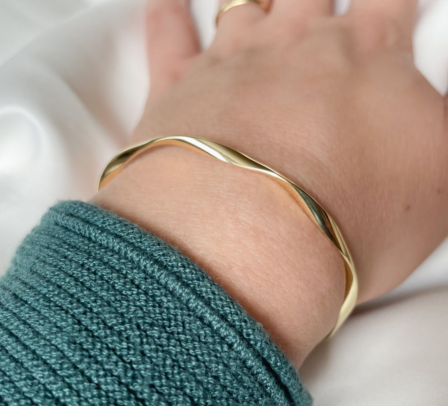 Twisted Gold Cuff