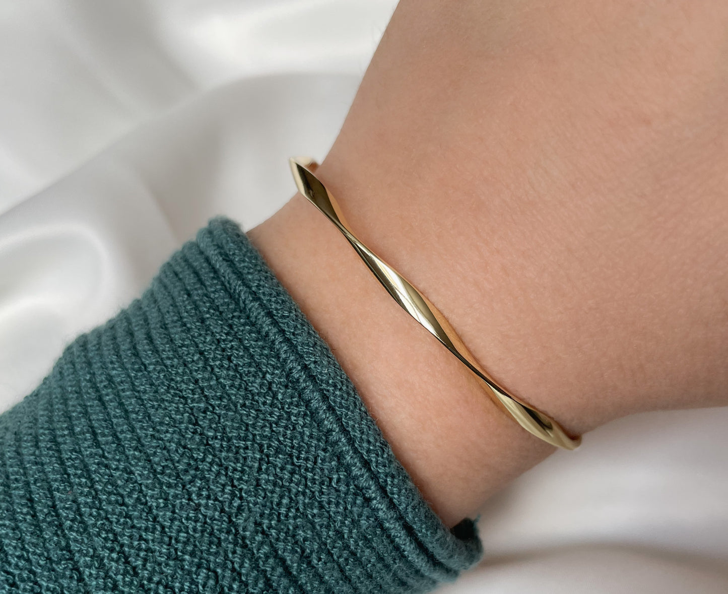 Twisted Gold Cuff