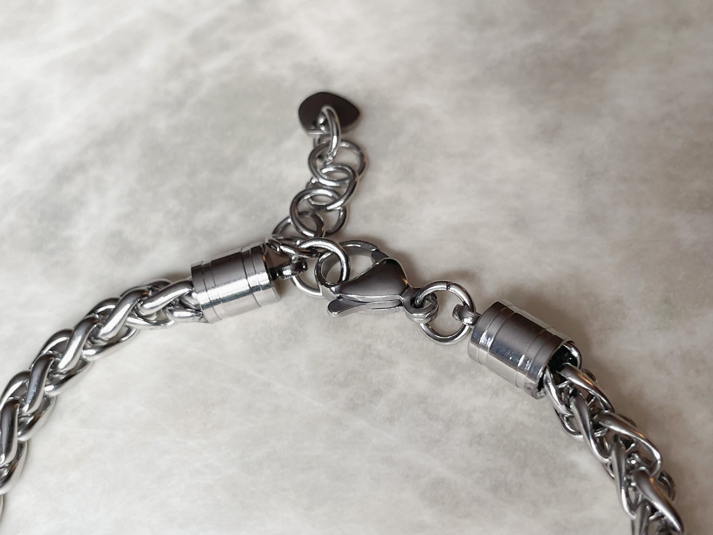 Men's Stainless Steel Gemstone Bracelet