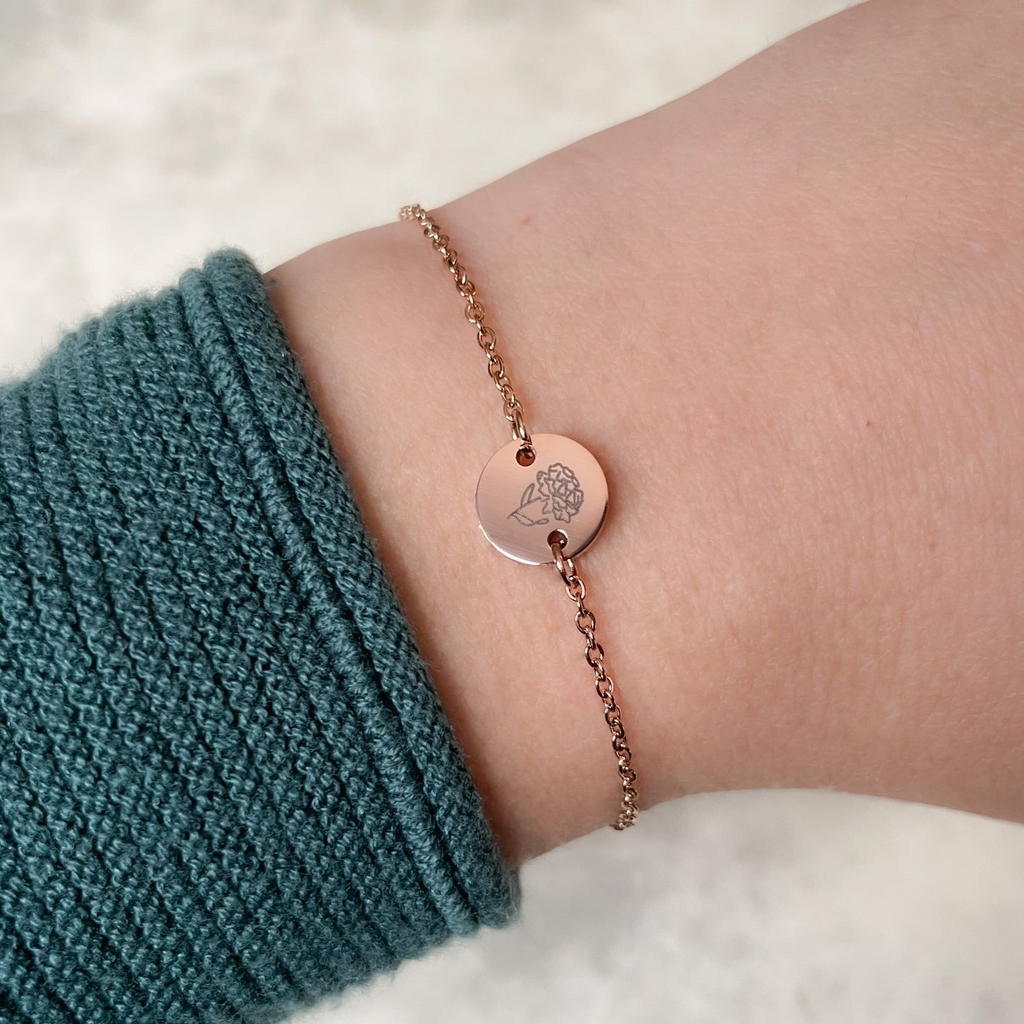 Birth Flower Bracelet