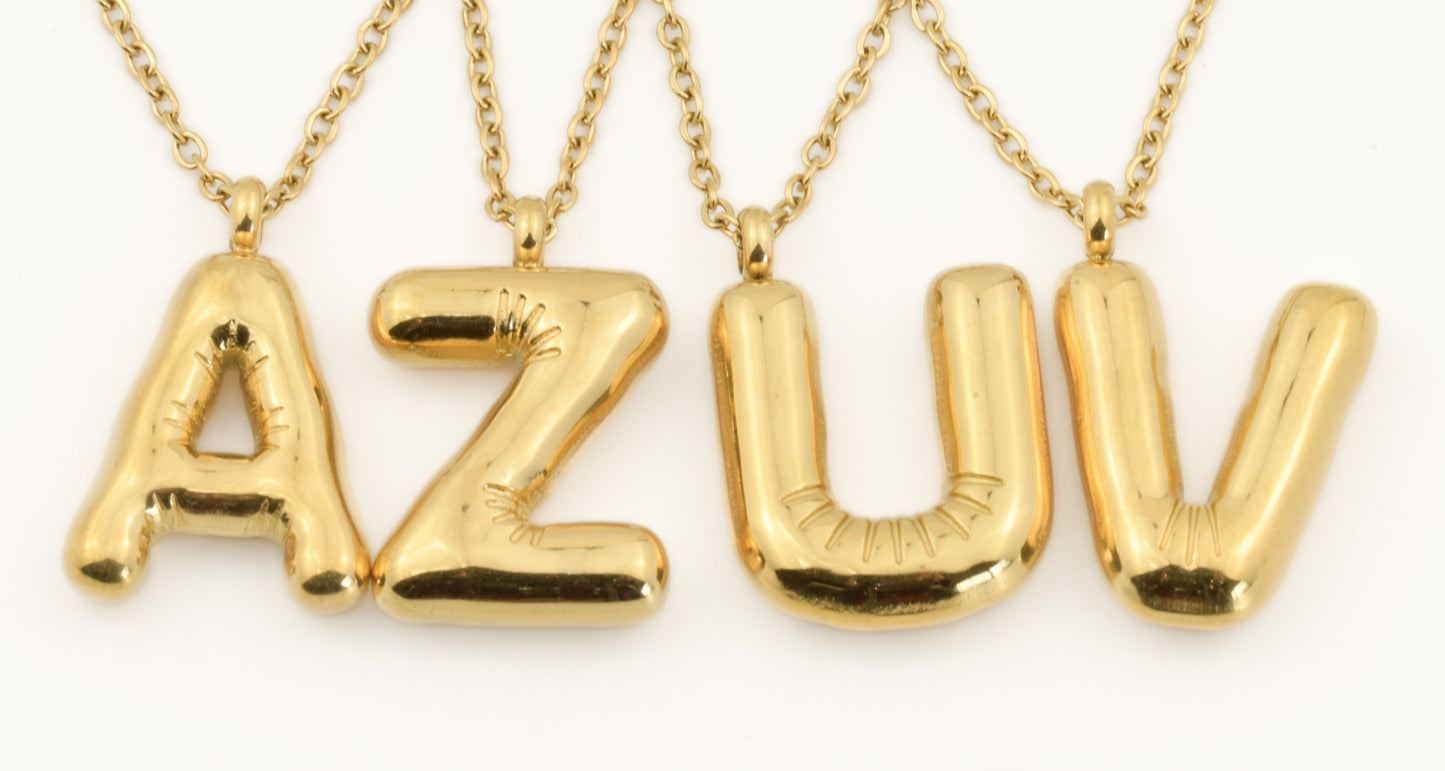 Molten Initial Necklace