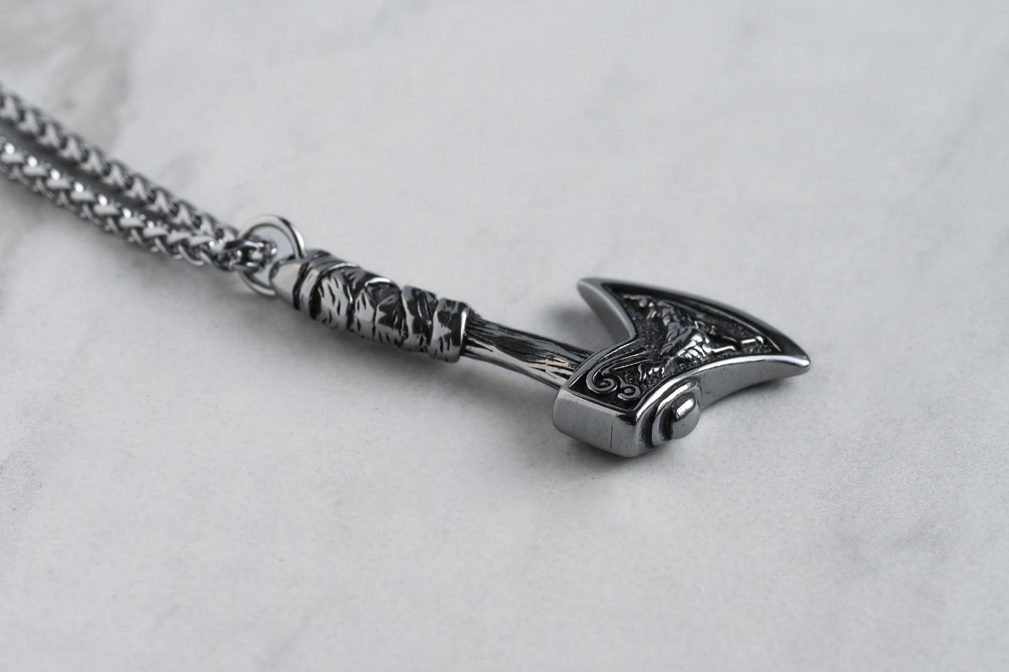 Men's Viking Axe Necklace