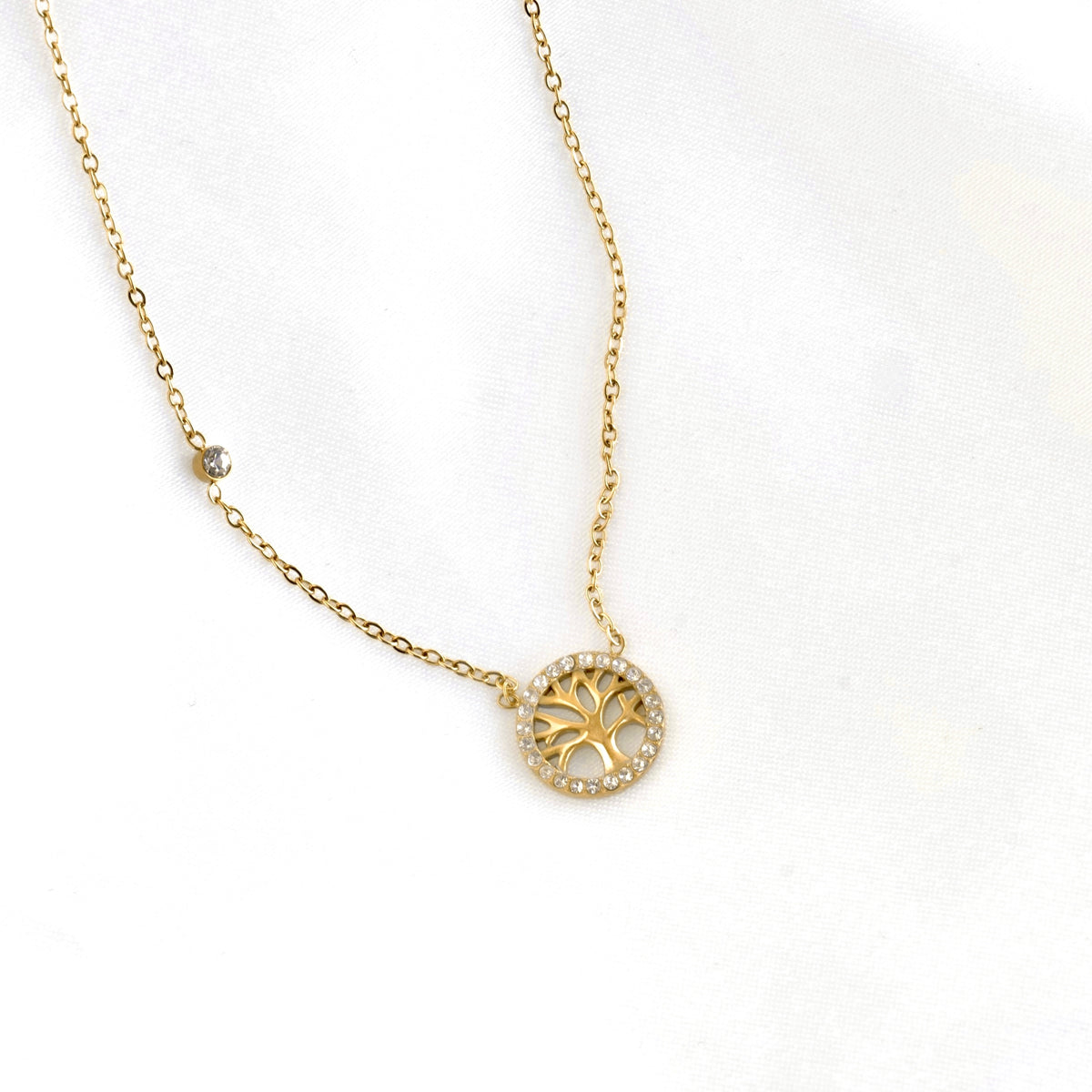 Gold Tree of Life Necklace - Stainless Steel