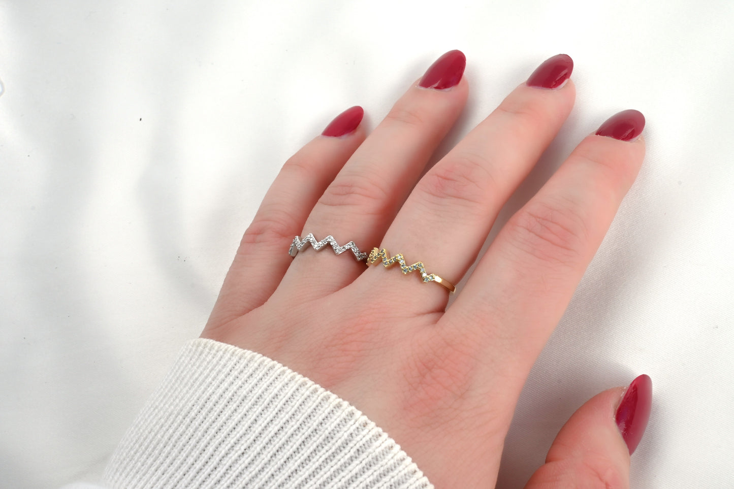 Pave Zig Zag Ring