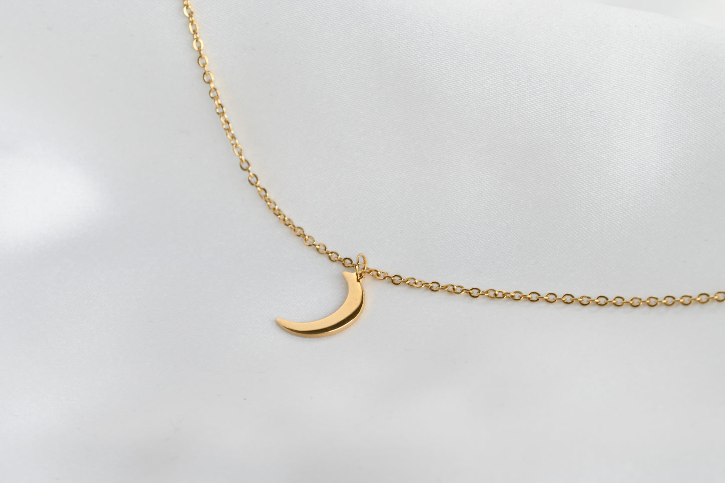 Moon and Star Necklace