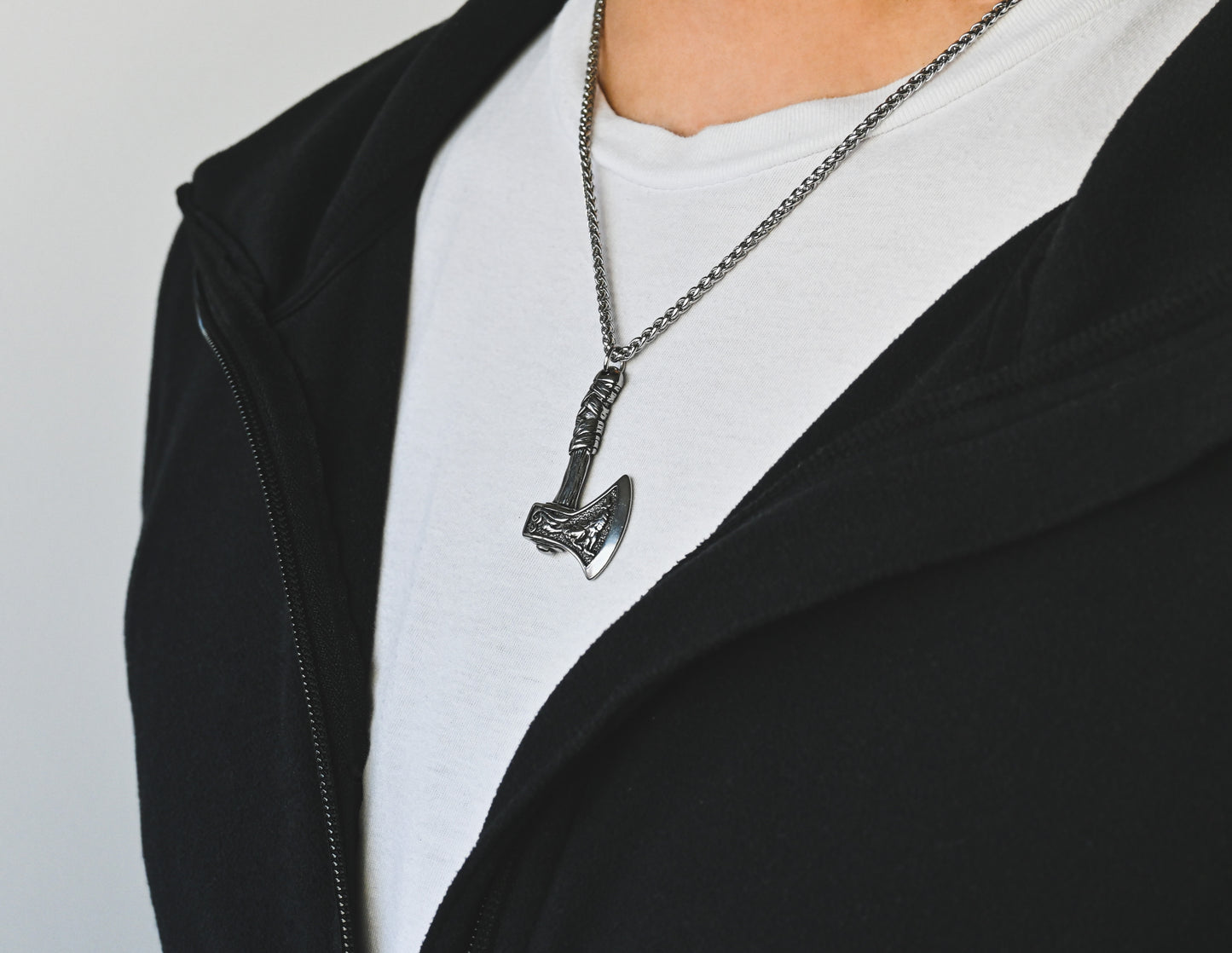 Men's Viking Axe Necklace