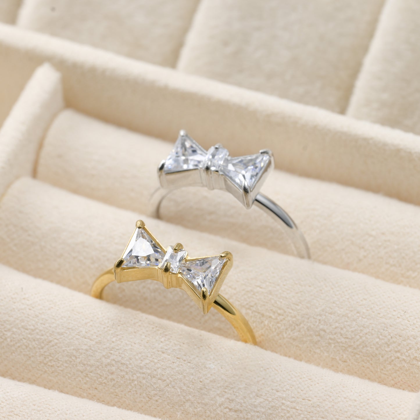 Diamond Bow Ring
