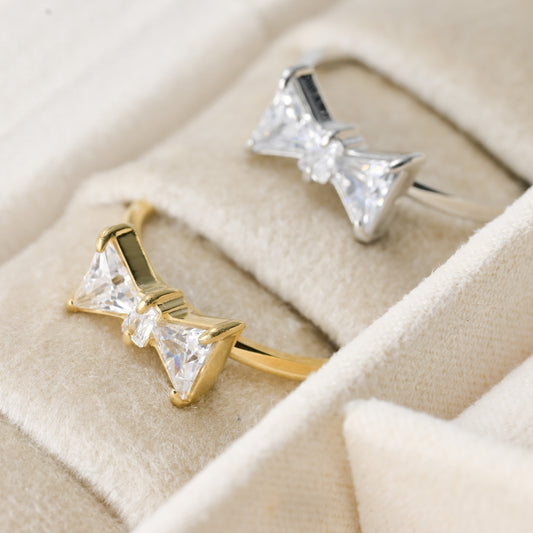 Diamond Bow Ring