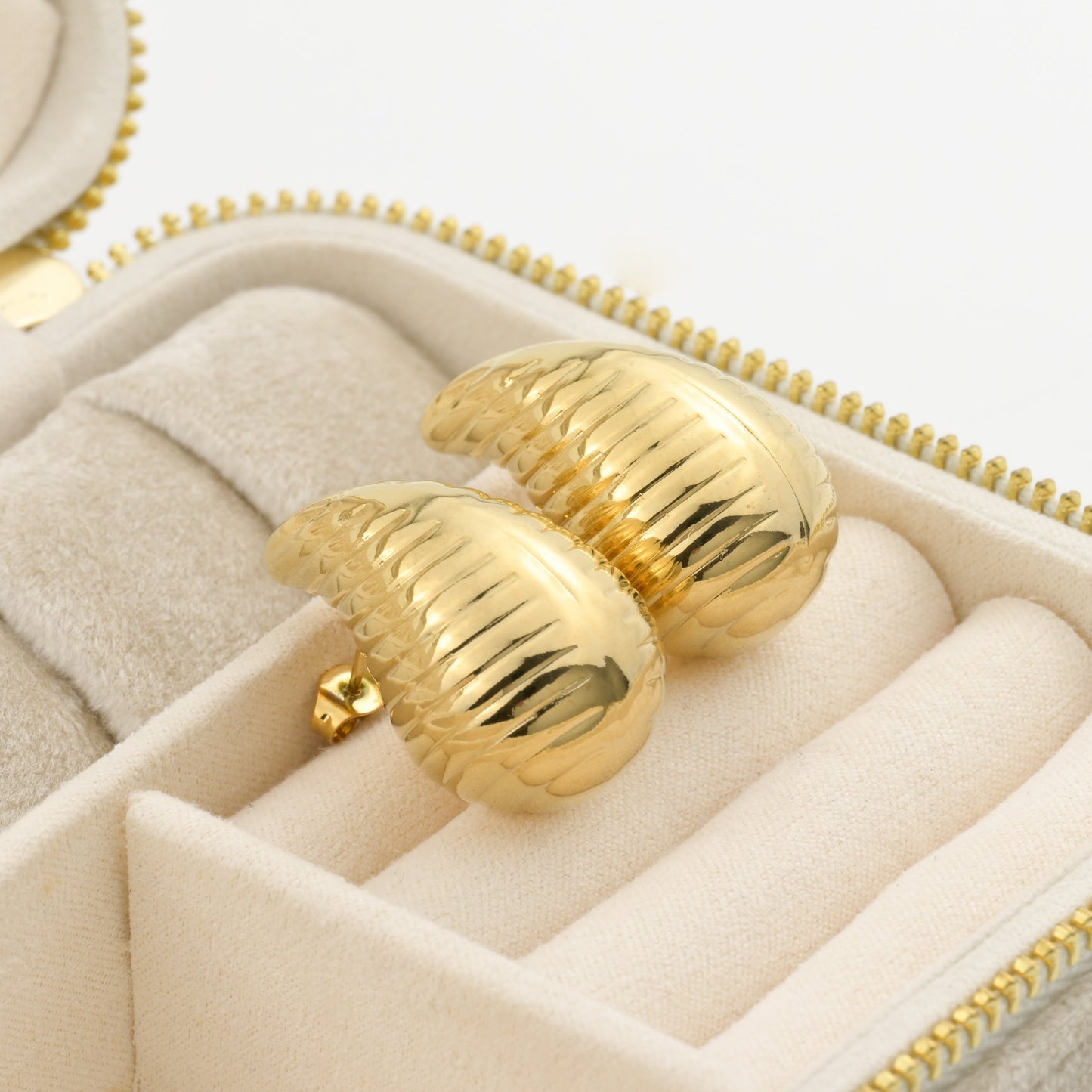 Textured Chunky Drop Earrings