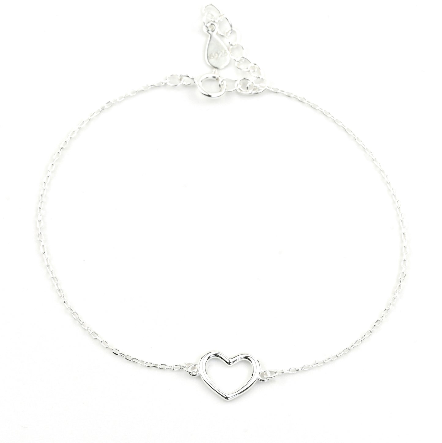 Silver Heart Bracelet