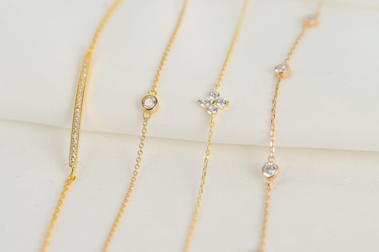 Silver Diamond Bracelets