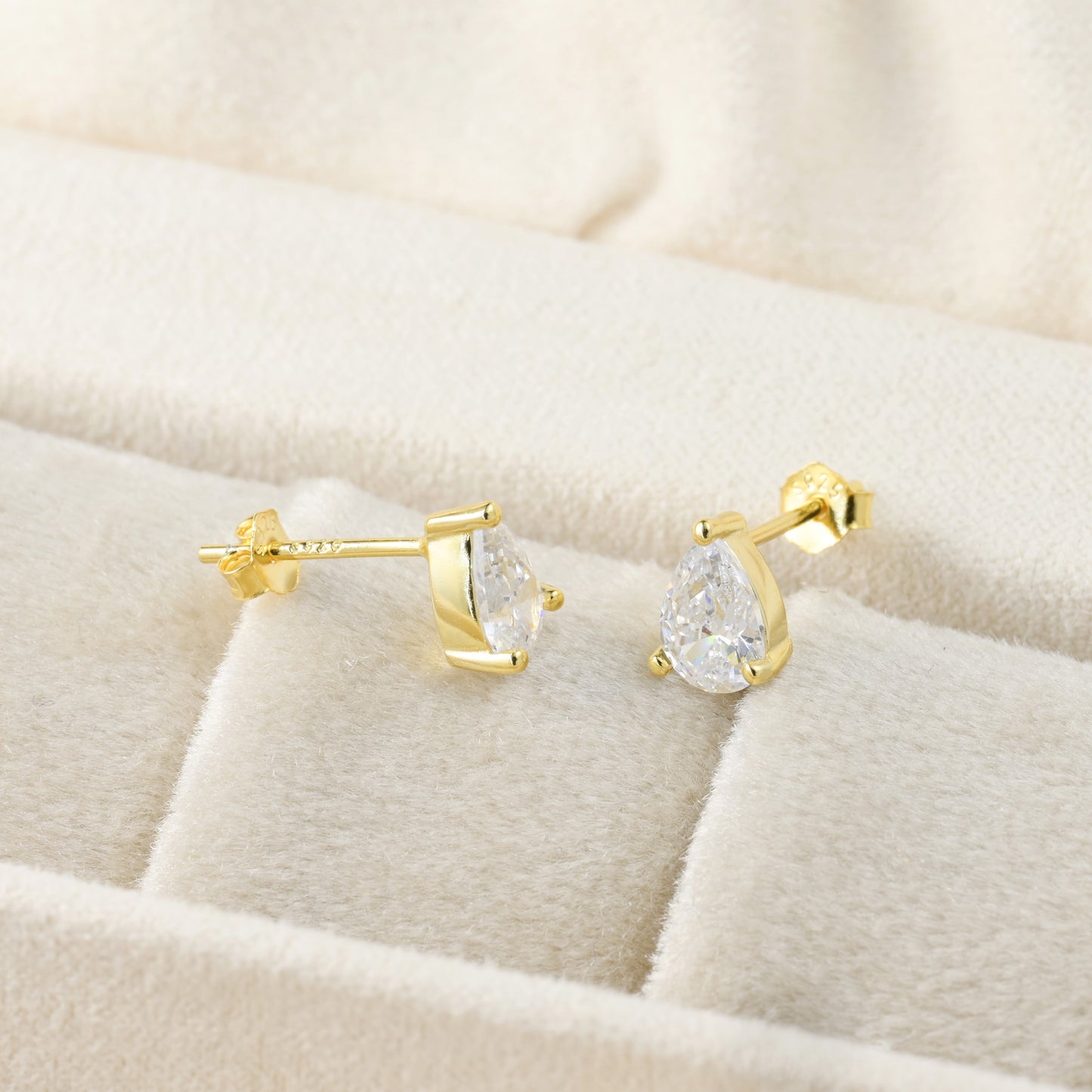 Pear Diamond Studs