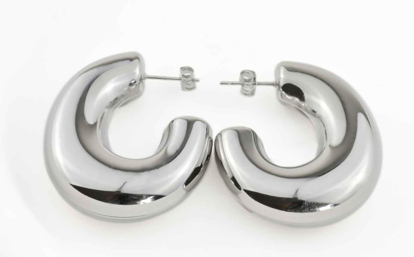 Chunky Elongated Hoops