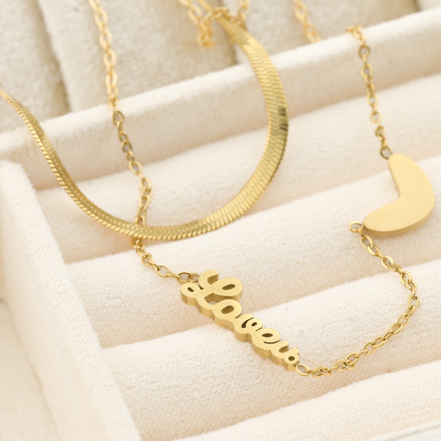 Layered Heart&Love Necklace