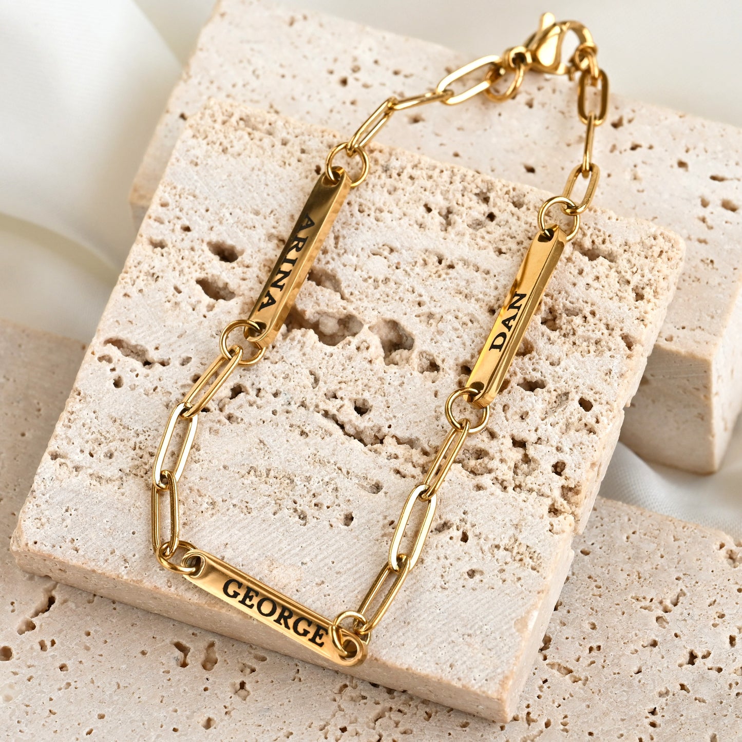 Multiple Name Bars Bracelet
