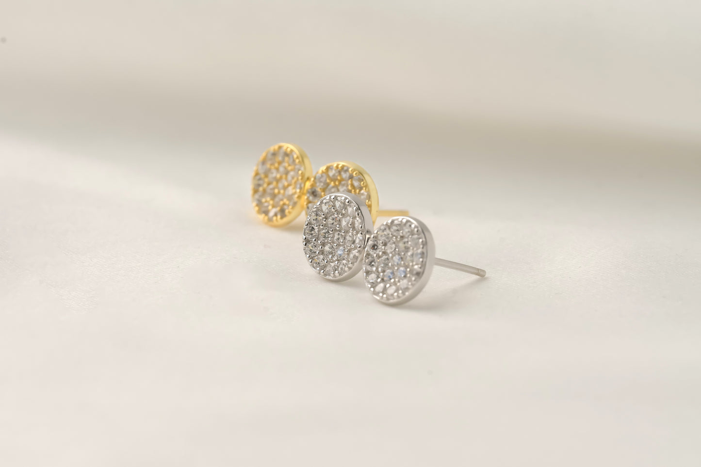 Medium Pave Diamond Studs