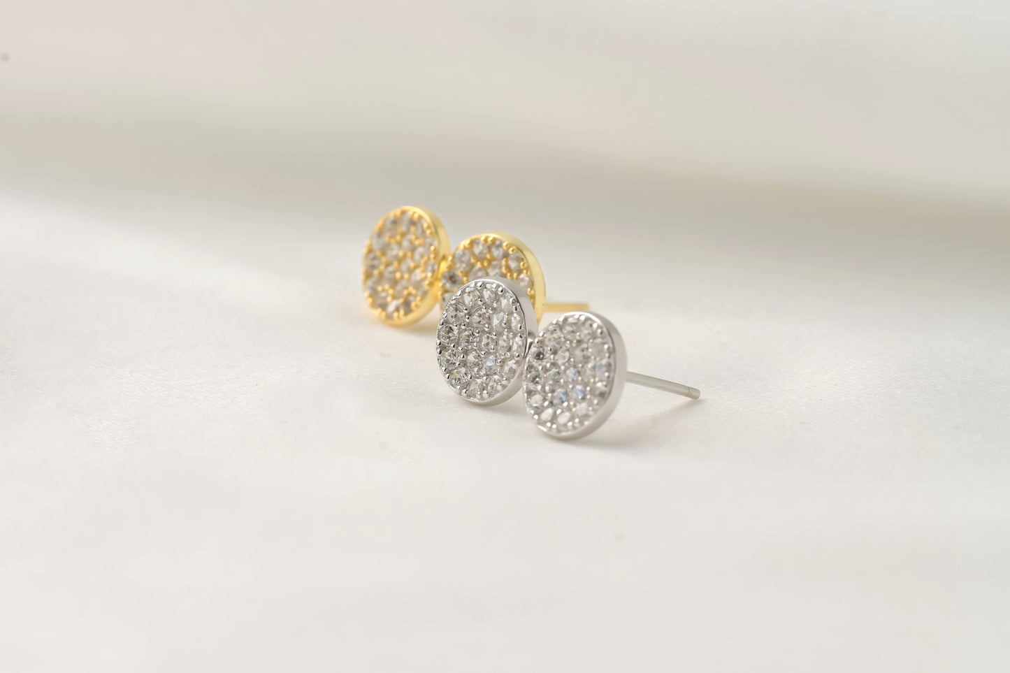 Medium Pave Diamond Studs