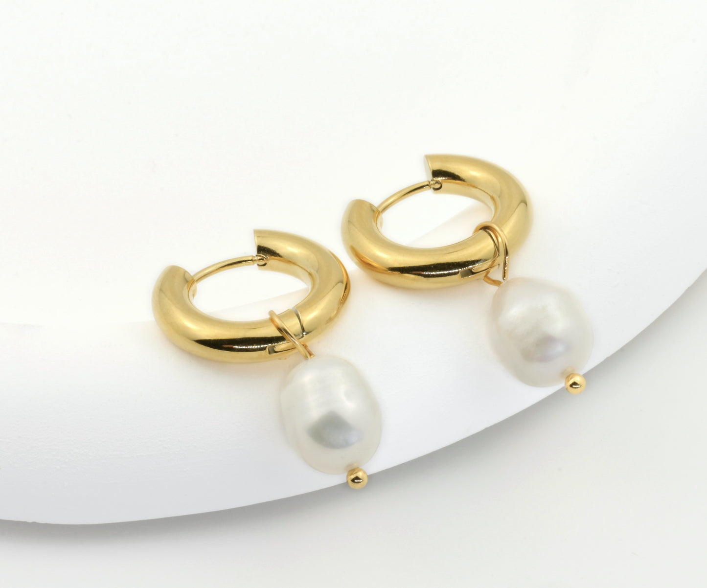 Convertible Pearl Hoops