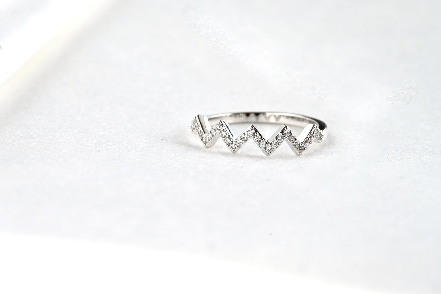 Pave Zig Zag Ring