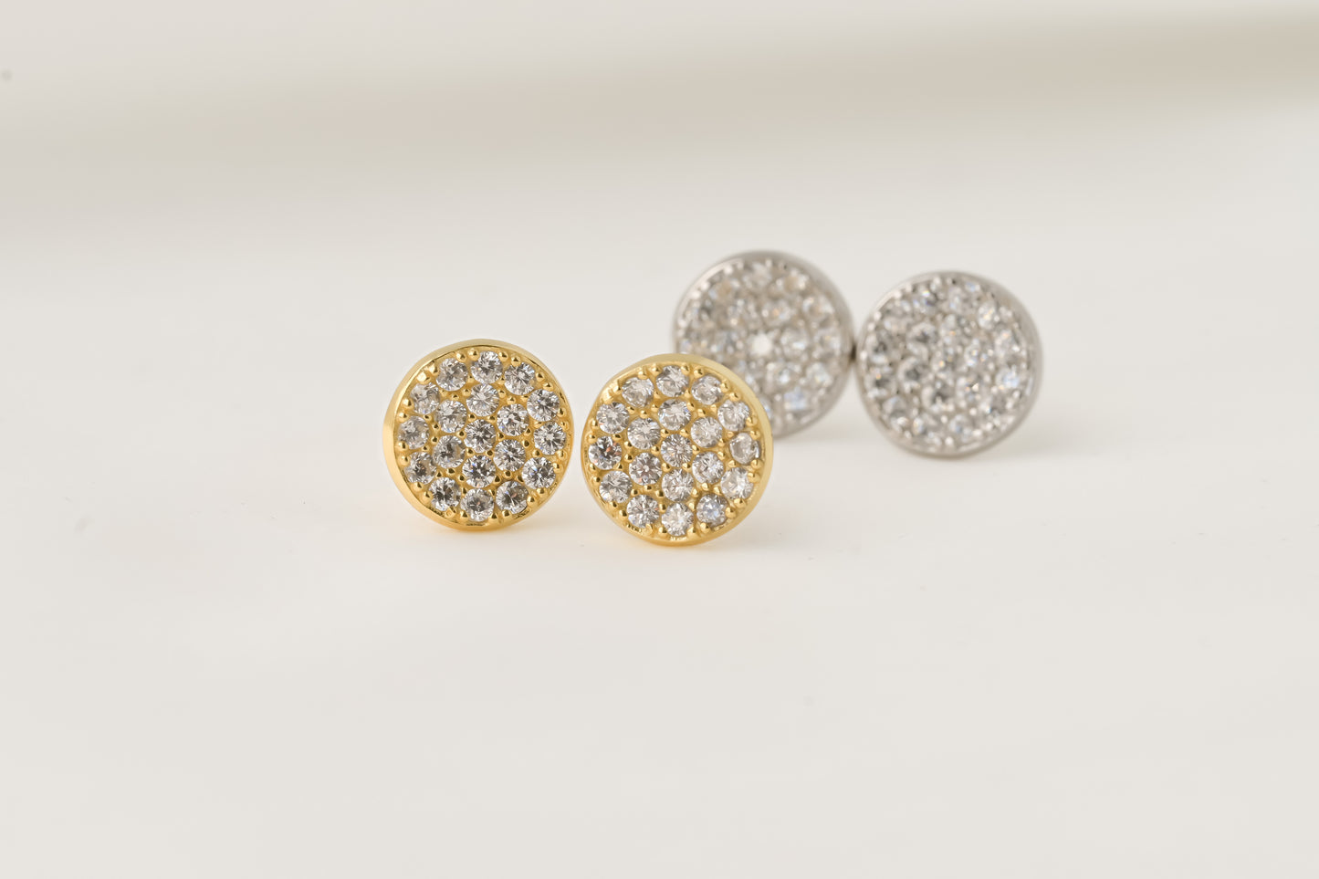 Medium Pave Diamond Studs