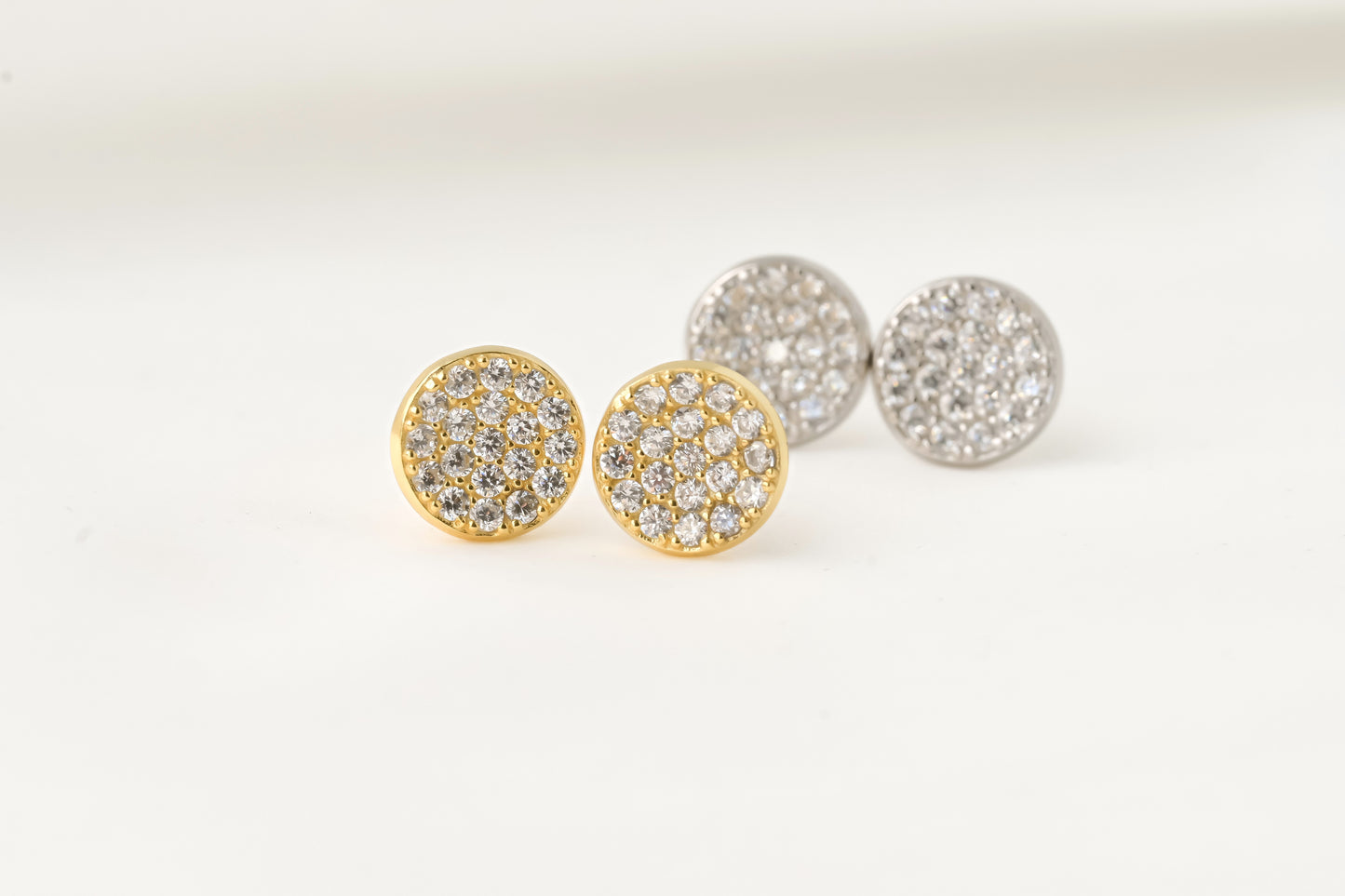 Medium Pave Diamond Studs