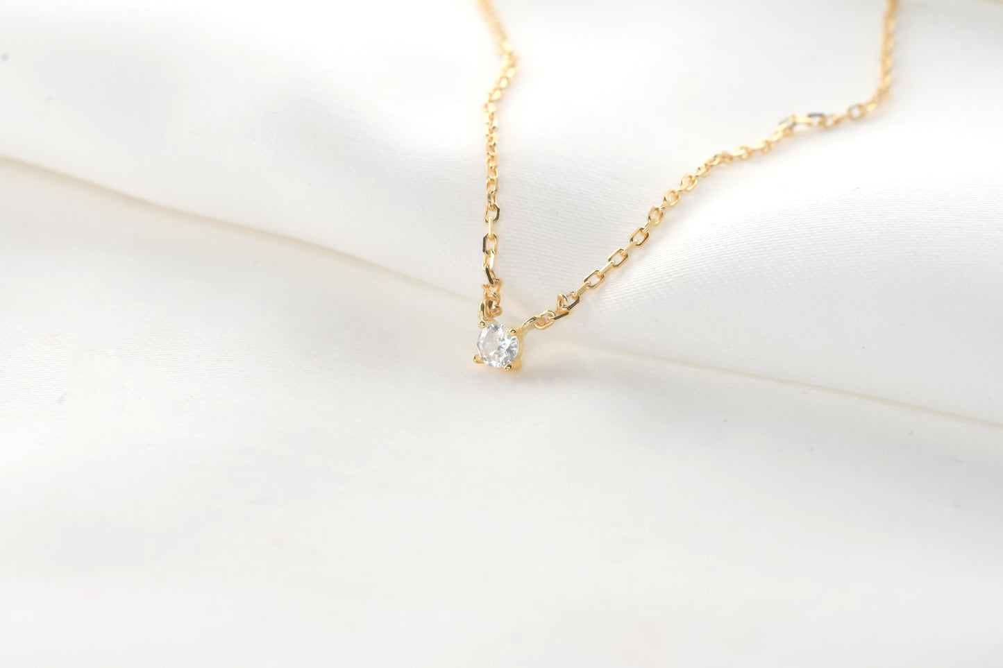 Silver Diamond Necklace