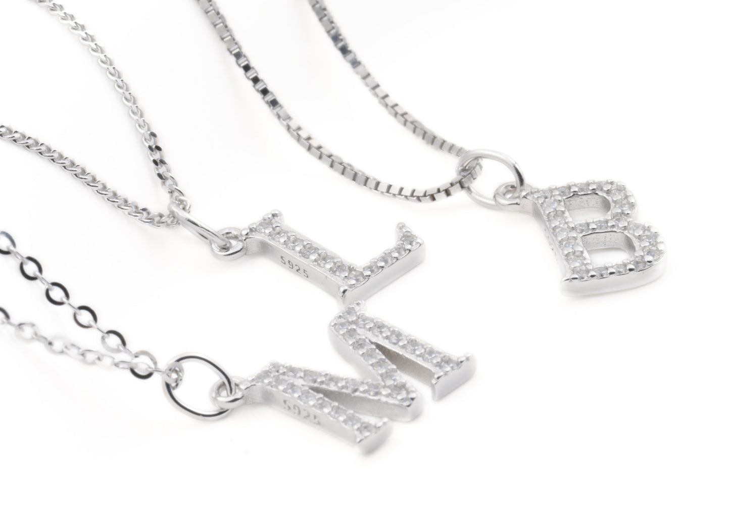 Sterling Silver Initial Necklace