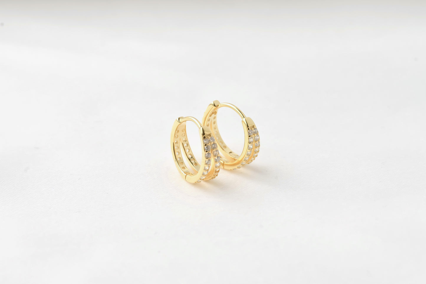 Silver Small Split Hoops