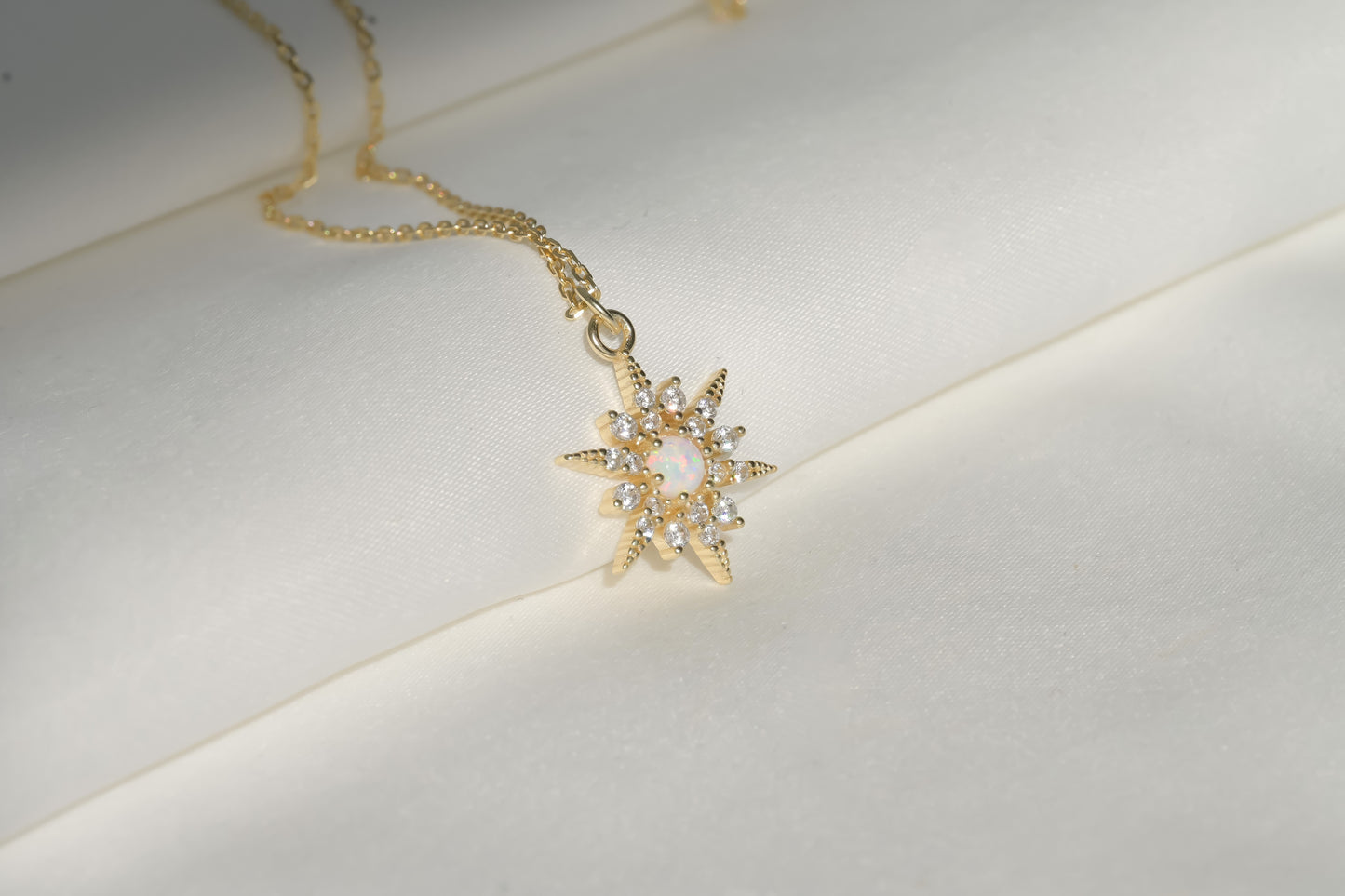 Opal North Star Necklace